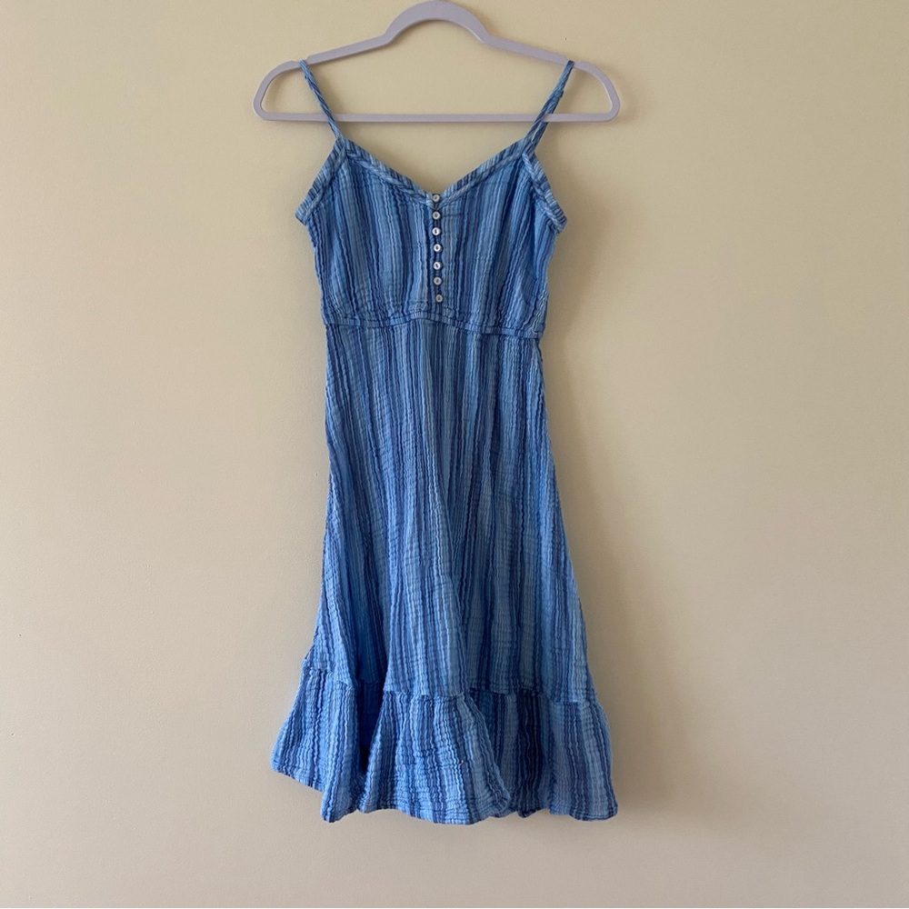 Aerie S Blue Striped Sundress